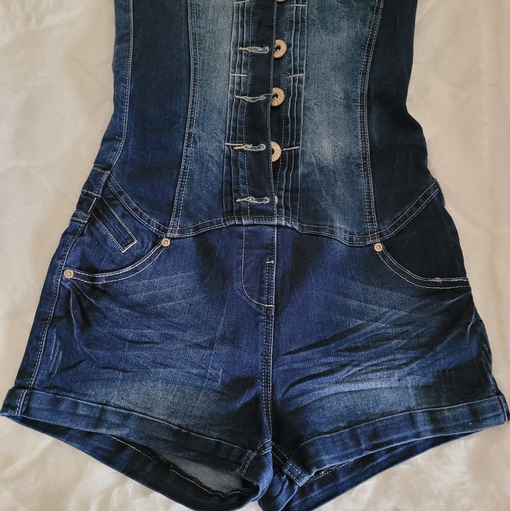 Parisian Women's Jeans Romper